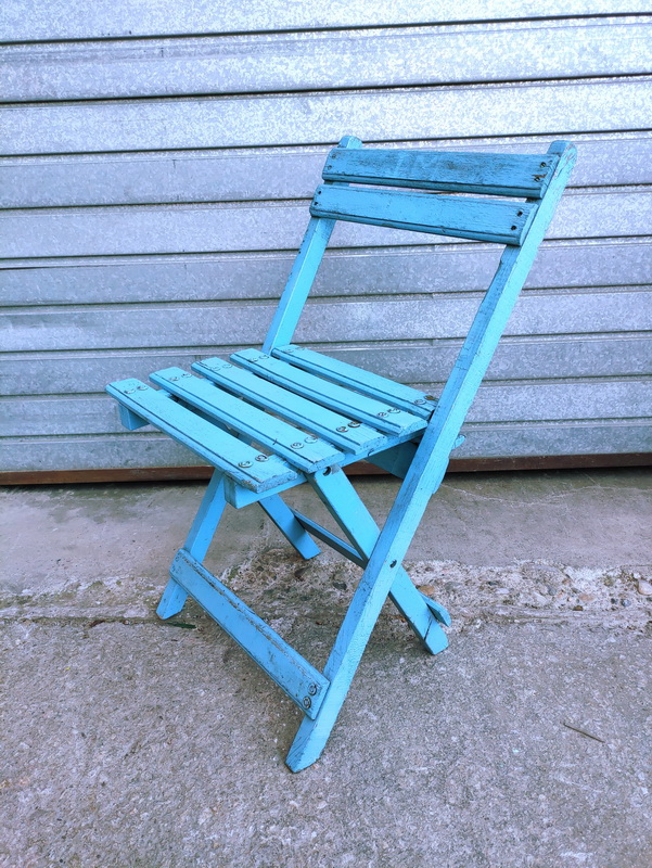 silla plegable espectaculo circo madera 45-77x40x42 t200u